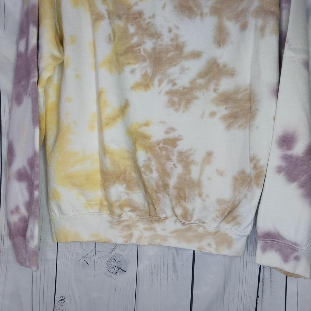 Goodie Two Def Leppard Hysteria Tie-Dye Colorful Graphic Sweatshirt - Picture 9 of 9
